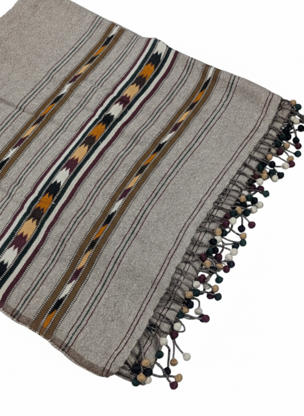 Handmade Wadera style 3 border Sharrai woolen shawl for Men