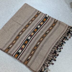 Handmade Wadera style 3 border Sharrai woolen shawl for Men - Image 3