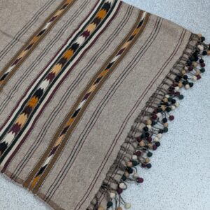 Handmade Wadera style 3 border Sharrai woolen shawl for Men - Image 5