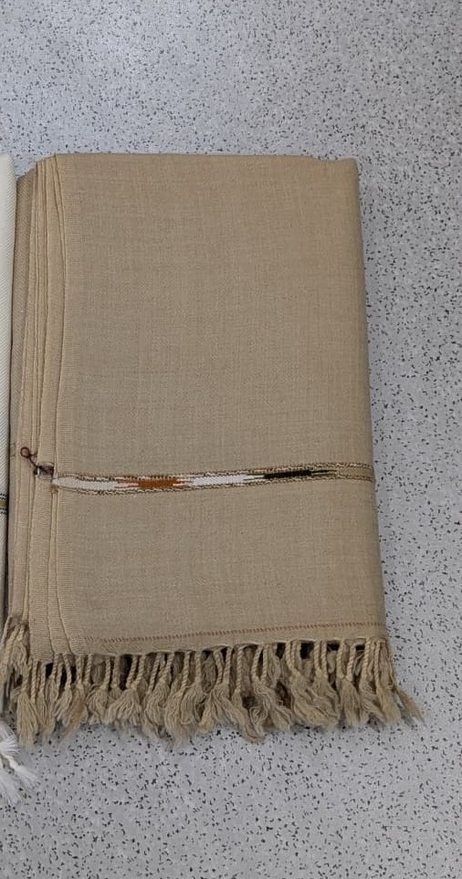 Handmade Australian Pure Wool – Camel Colour Shawl (Available in 2 different Colours) - Image 1