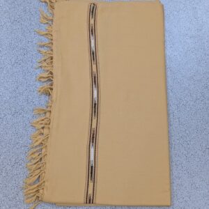 Handmade swat islampur Pure lambswool shawl for Men - Camel colour - Image 2