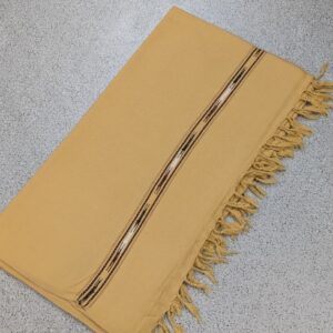 Handmade swat islampur Pure lambswool shawl for Men - Camel colour - Image 3