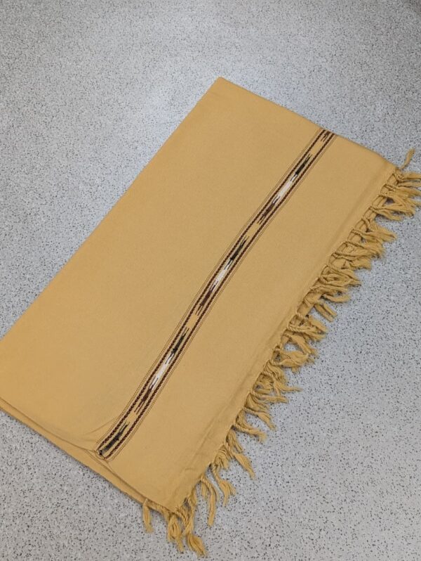 Handmade swat islampur Pure lambswool shawl for Men - Camel colour - Image 3