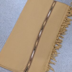 Handmade swat islampur Pure lambswool shawl for Men - Camel colour - Image 4