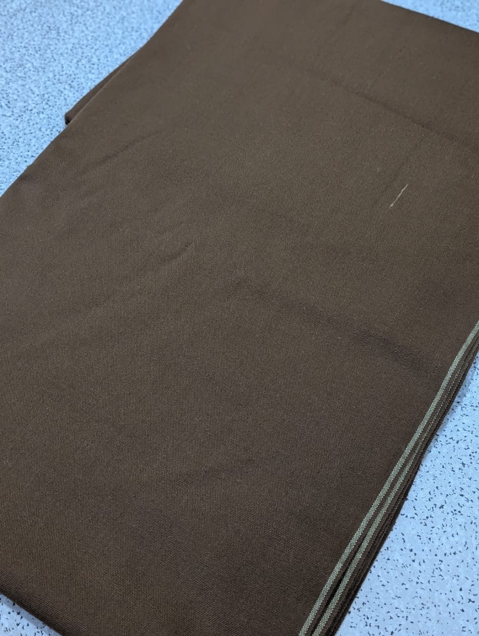 Charsadda Woolen Khaddar Unstiched Fabric For Men - Brown colour - Image 2