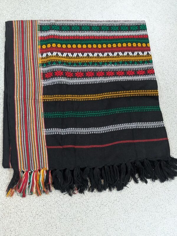 Sindhi Style Wadera style Black Shawl For Men Full size Shawl - Image 2