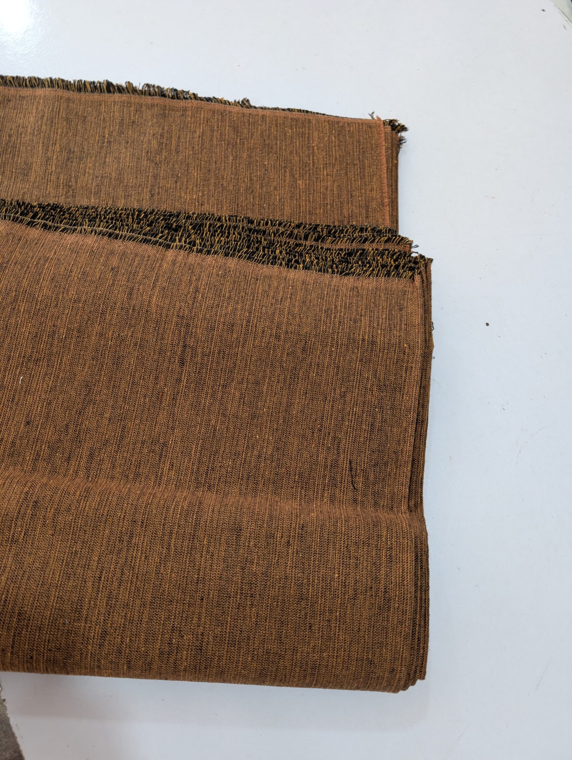 Charsadda Handmade Woolen khamta Khaddar – Brown with Black Shade - Image 1