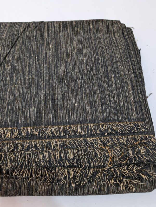 Charsadda Woolen Khamta Khaddar Unstitched Fabric for Men – Charcoal Black - Image 2