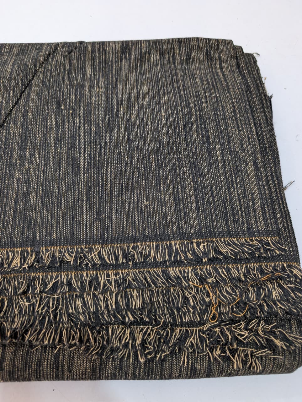 Charsadda Woolen Khamta Khaddar Unstitched Fabric for Men – Charcoal Black - Image 2