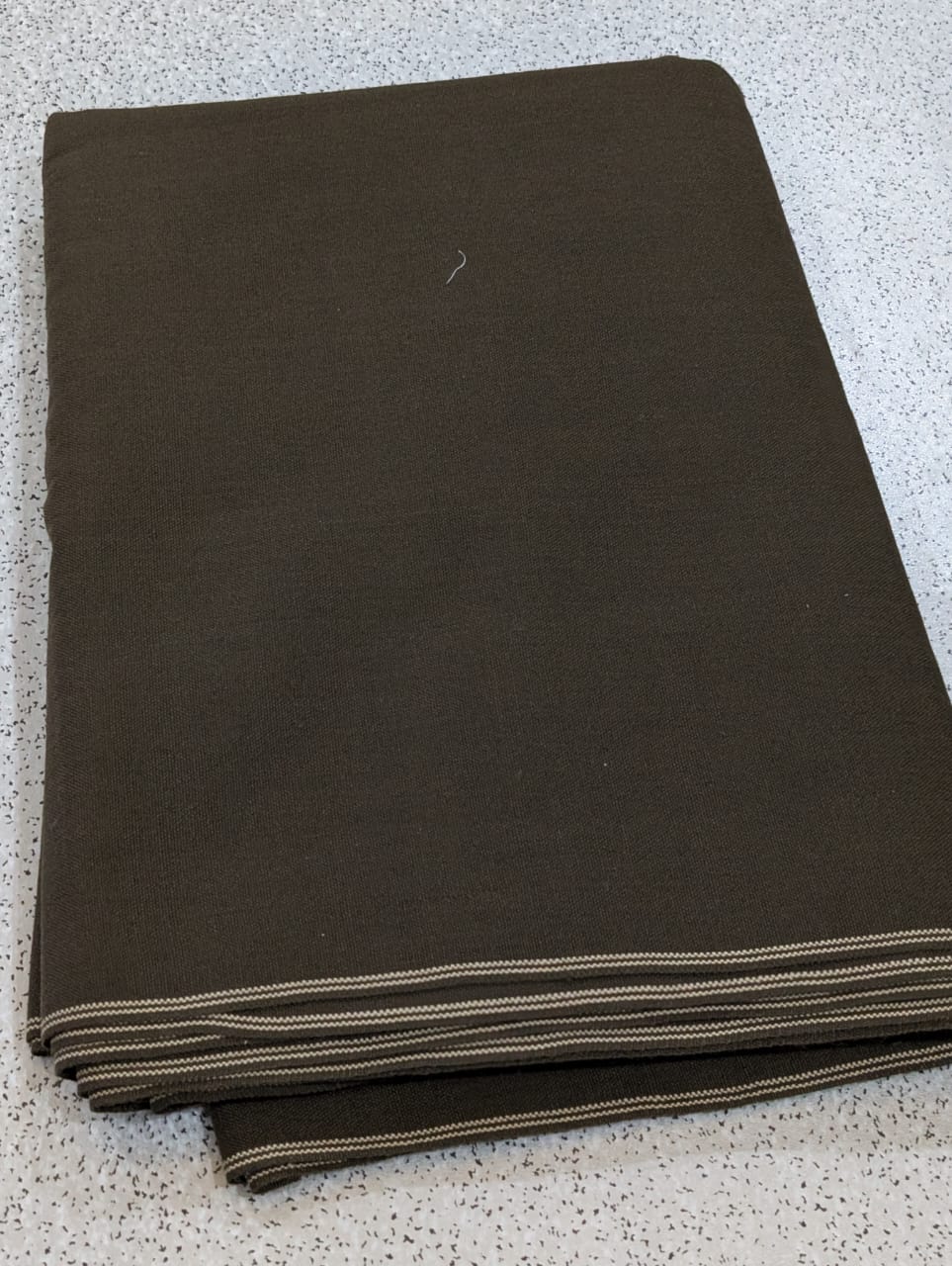 Charsadda Woolen Khaddar Unstitched Fabric for Men – Olive Brown Colour - Image 1