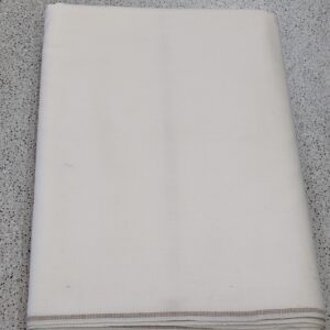 Charsadda Woolen Khaddar Unstiched Fabric For Men - White Colour - Image 2