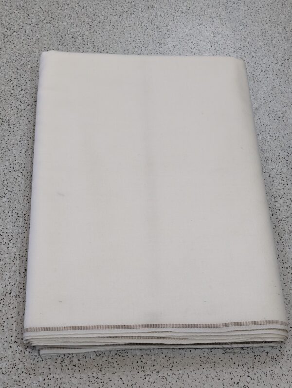 Charsadda Woolen Khaddar Unstiched Fabric For Men - White Colour - Image 2